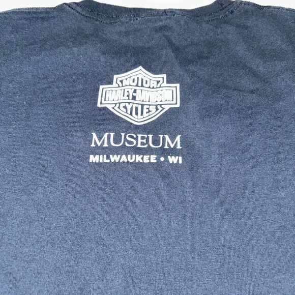 Harley Davidson Milwaukee Museum "Live To Ride Ride To Live" Tshirt Youth Large - Picture 6 of 6